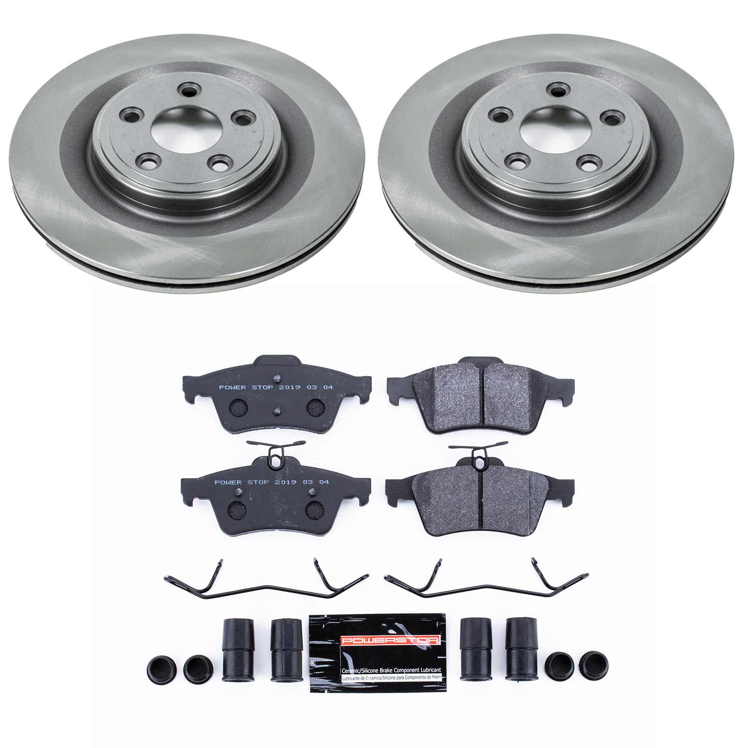 Power Stop TDSK4612 Track Day Spec Rear Brake Kit for 2006 Jaguar S-Type Base, R, Vdp Edition product image