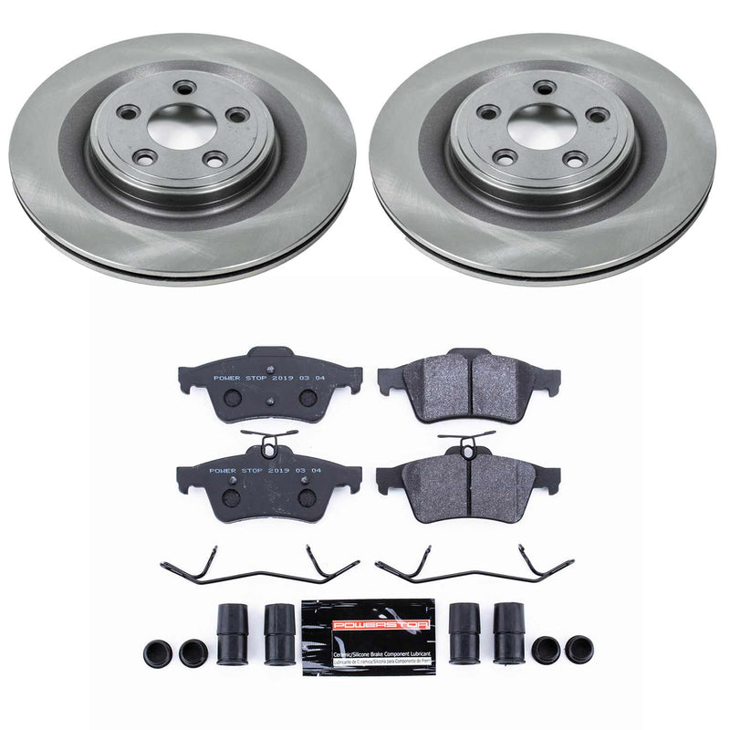 Power Stop TDSK4612 Track Day Spec Rear Brake Kit for 2006 Jaguar S-Type Base, R, Vdp Edition product image