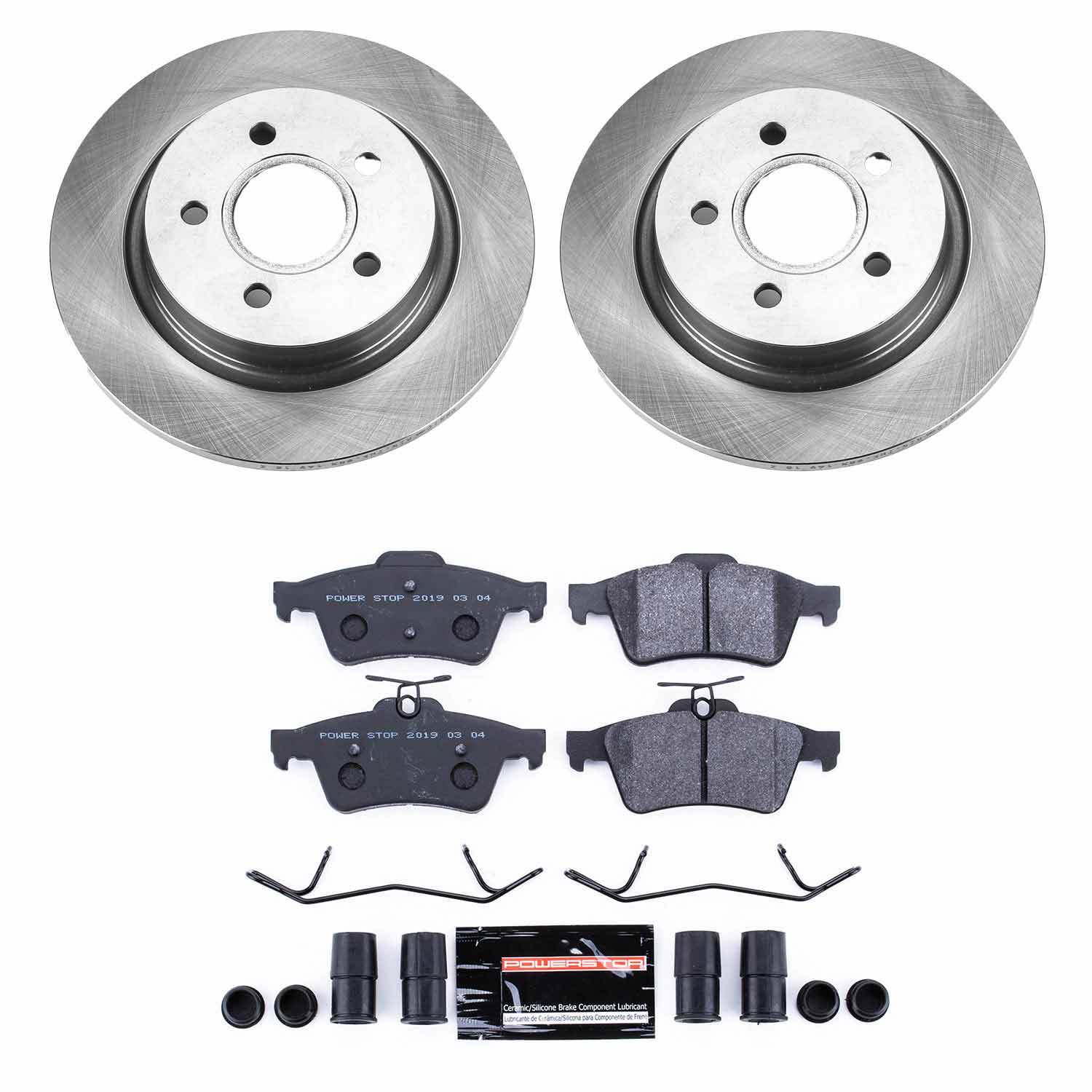 Power Stop TDSK4613 Track Day Spec Rear Brake Kit for 2008-2013 Volvo C30 product image