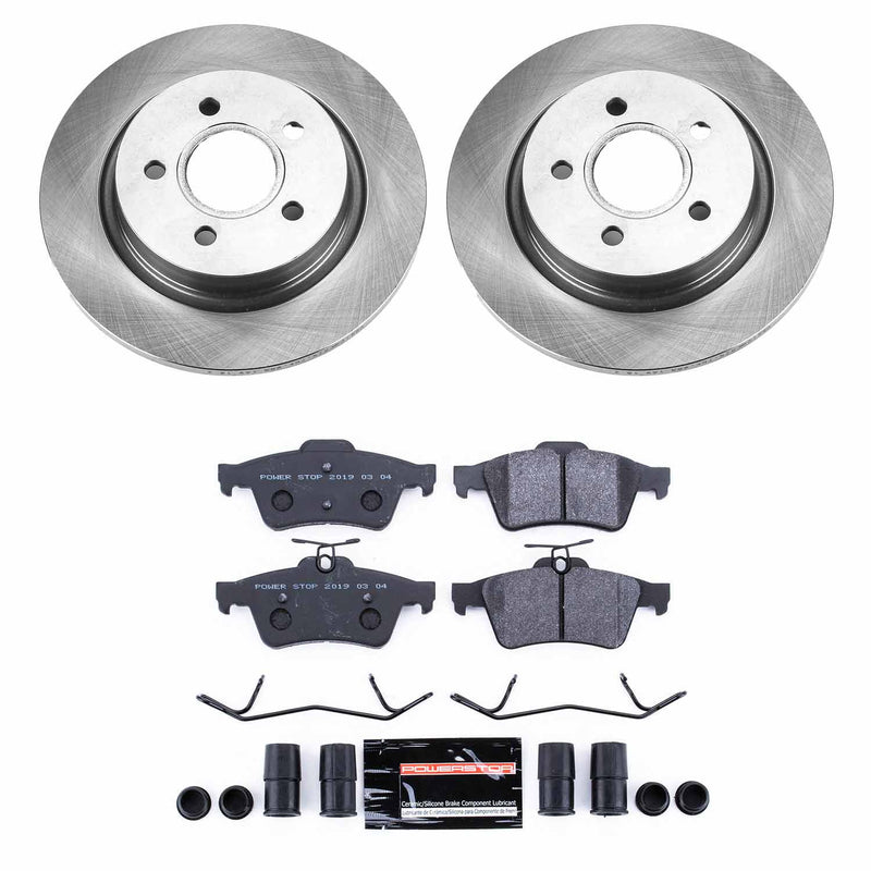 Power Stop TDSK4613 Track Day Spec Rear Brake Kit for 2008-2013 Volvo C30 product image