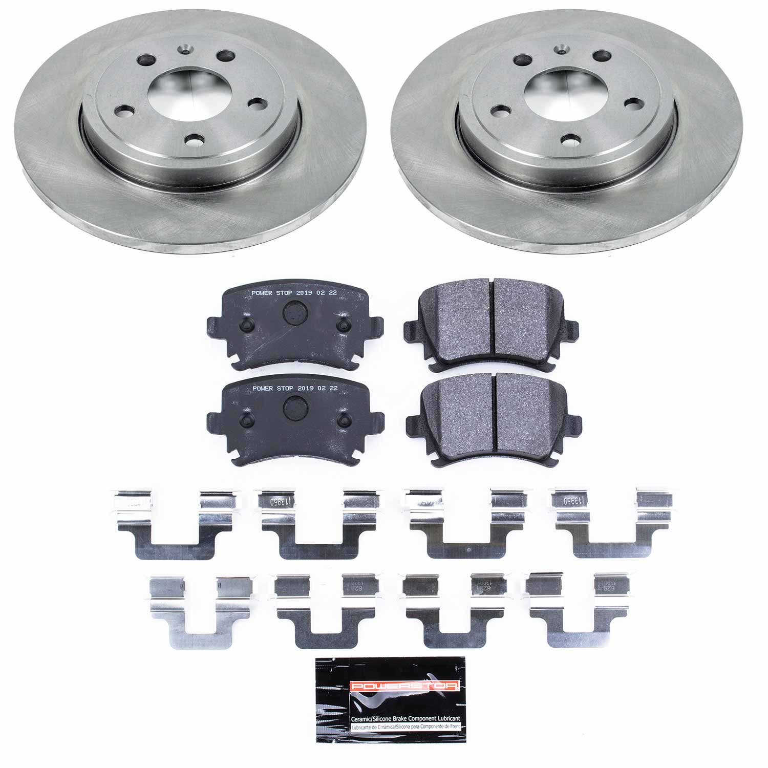 Power Stop TDSK4624 Track Day Spec Rear Brake Kit for 2005-2006 Audi A4 Base product image