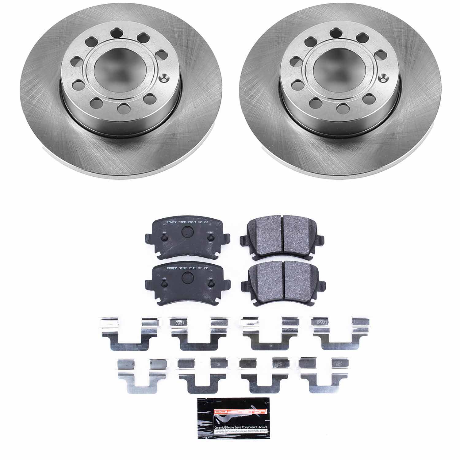 Power Stop TDSK4627 Track Day Spec Rear Brake Kit for 2008 Audi A3 product image