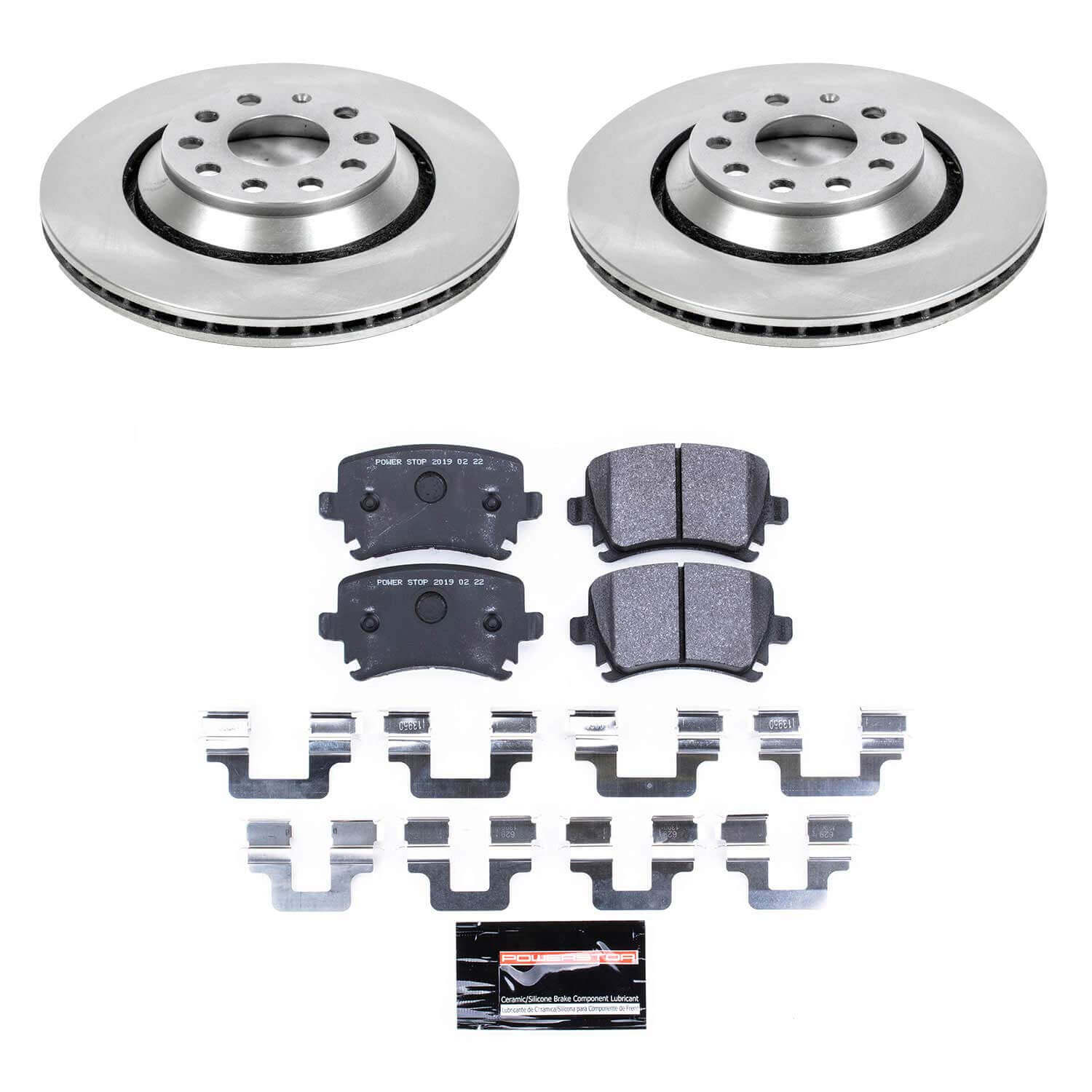 Power Stop TDSK4628 Track Day Spec Rear Brake Kit for 2009-2011 Volkswagen Cc VR6 4Motion product image