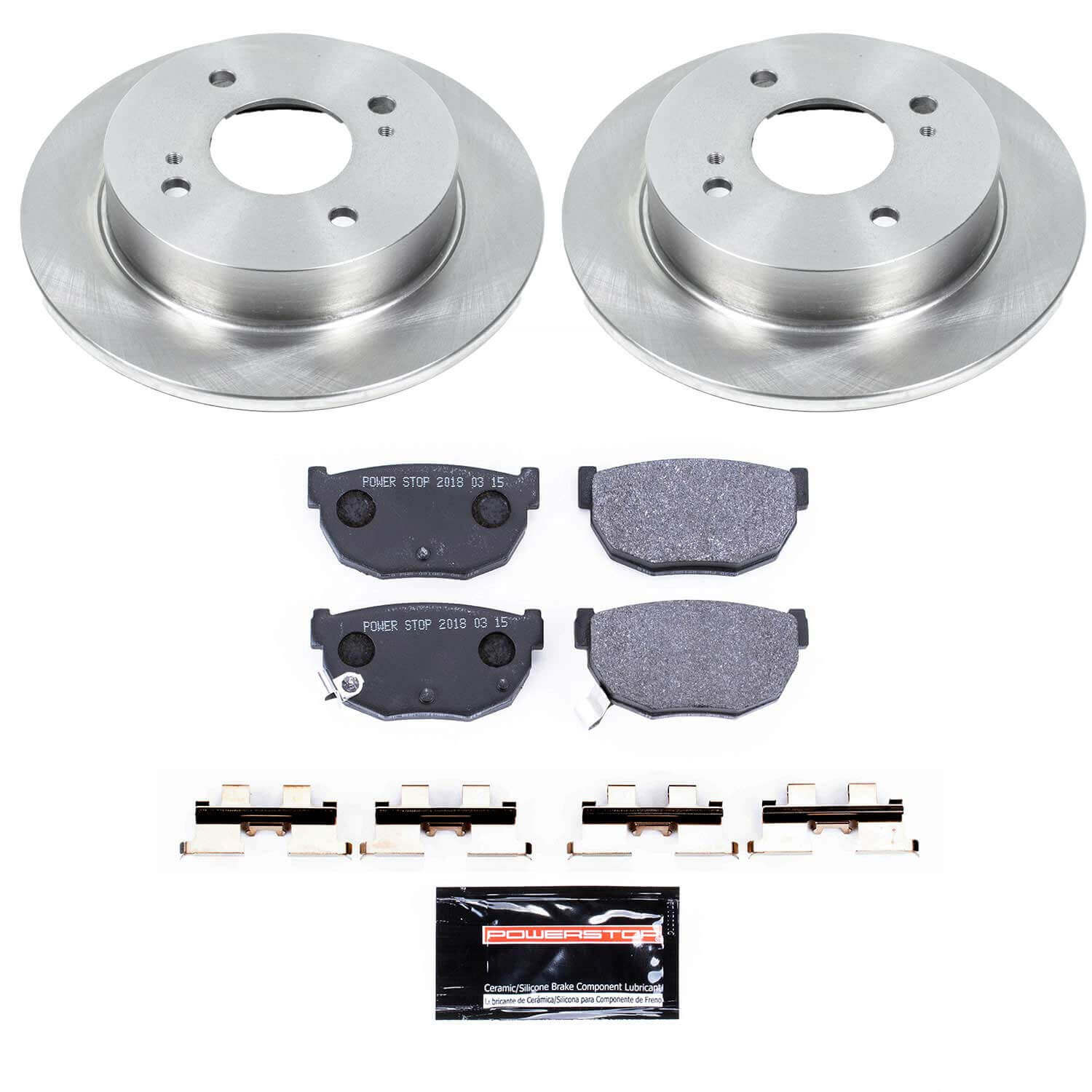 Power Stop TDSK4775 Track Day Spec Rear Brake Kit for 1981-1983 Nissan 280ZX product image