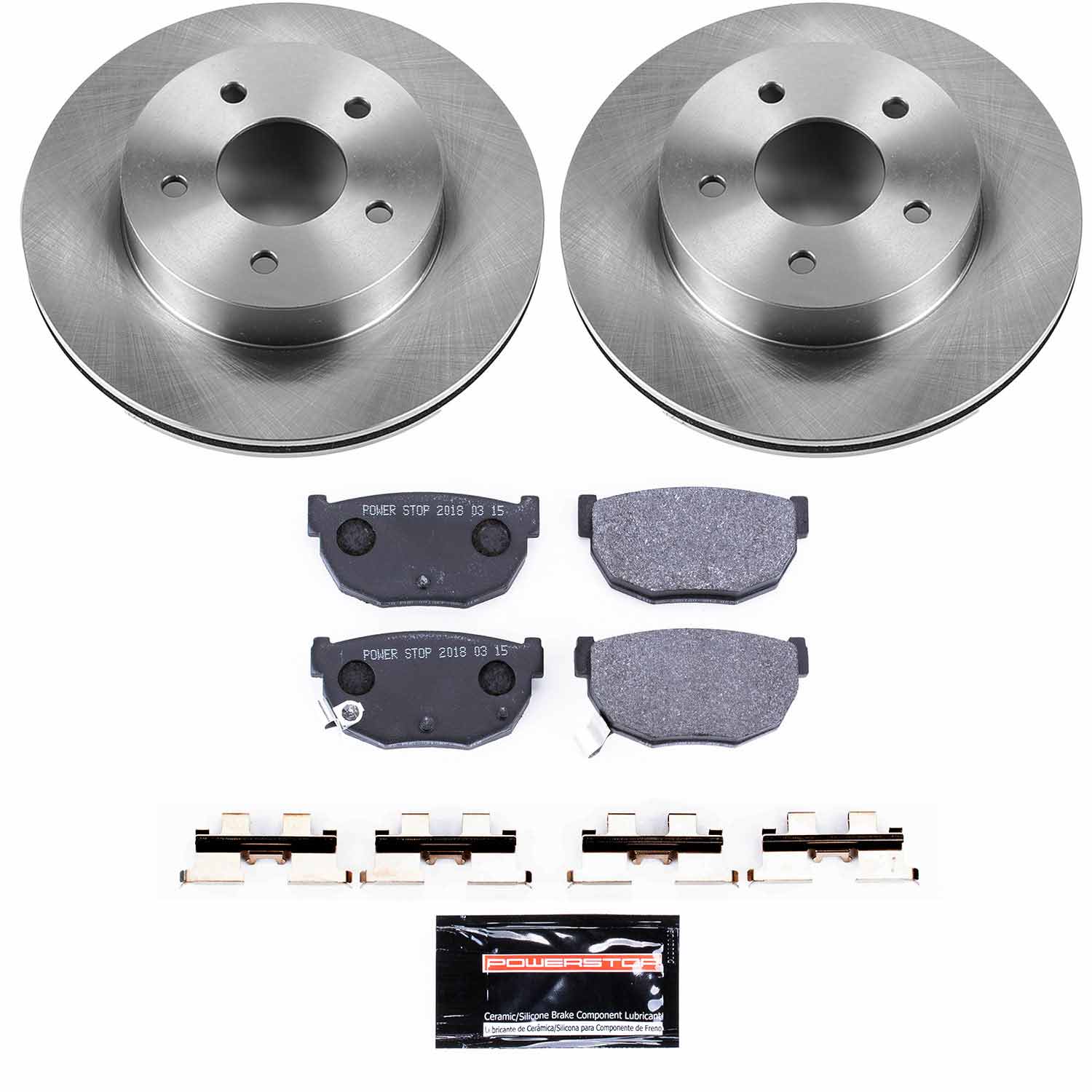 Power Stop TDSK4778 Track Day Spec Rear Brake Kit for 1986-1989 Nissan 300ZX product image