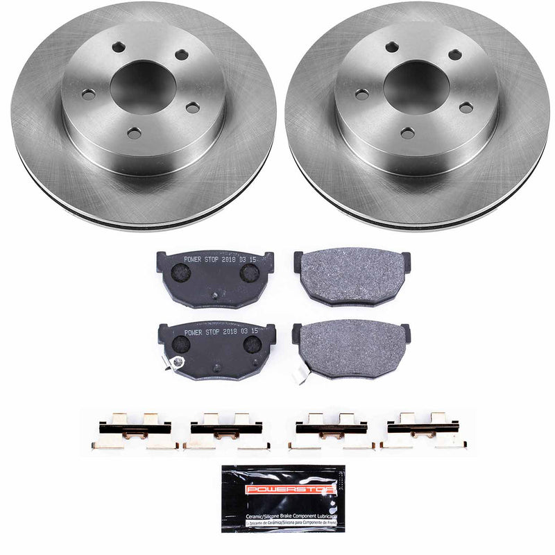 Power Stop TDSK4778 Track Day Spec Rear Brake Kit for 1986-1989 Nissan 300ZX product image