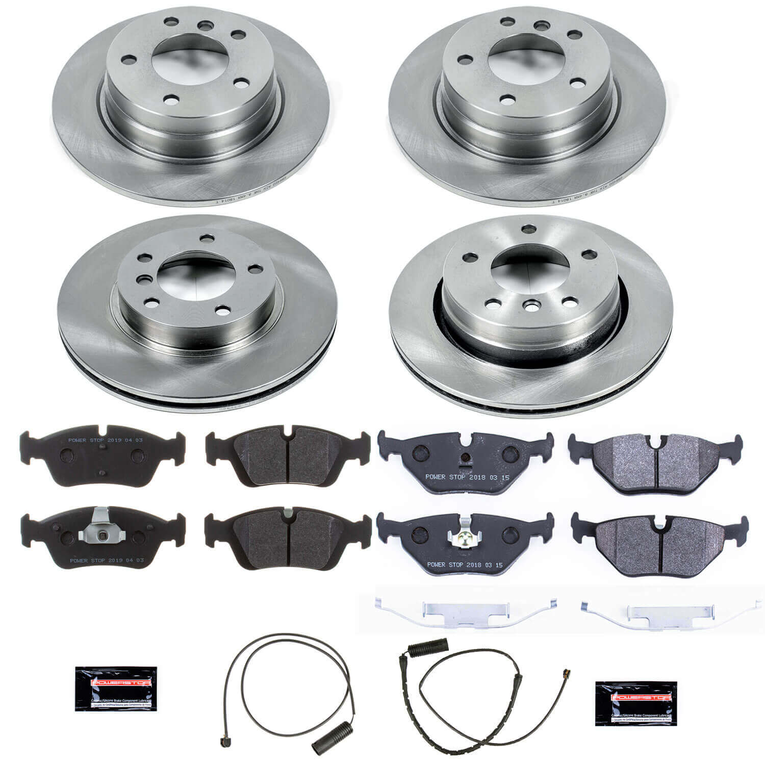 Power Stop TDSK498 Track Day Spec Front And Rear Pad And Rotor Kit for 1992-1998 BMW 318I product image