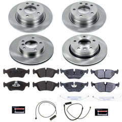 Power Stop TDSK498 Track Day Spec Front And Rear Pad And Rotor Kit for 1992-1998 BMW 318I product image