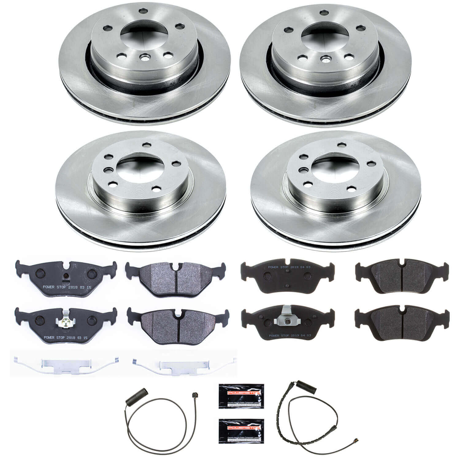 Power Stop TDSK499 Track Day Spec Front And Rear Pad And Rotor Kit for 1998 BMW 323I product image