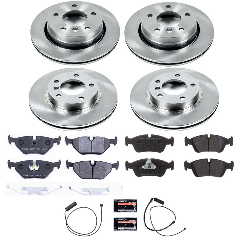 Power Stop TDSK499 Track Day Spec Front And Rear Pad And Rotor Kit for 1998 BMW 323I product image