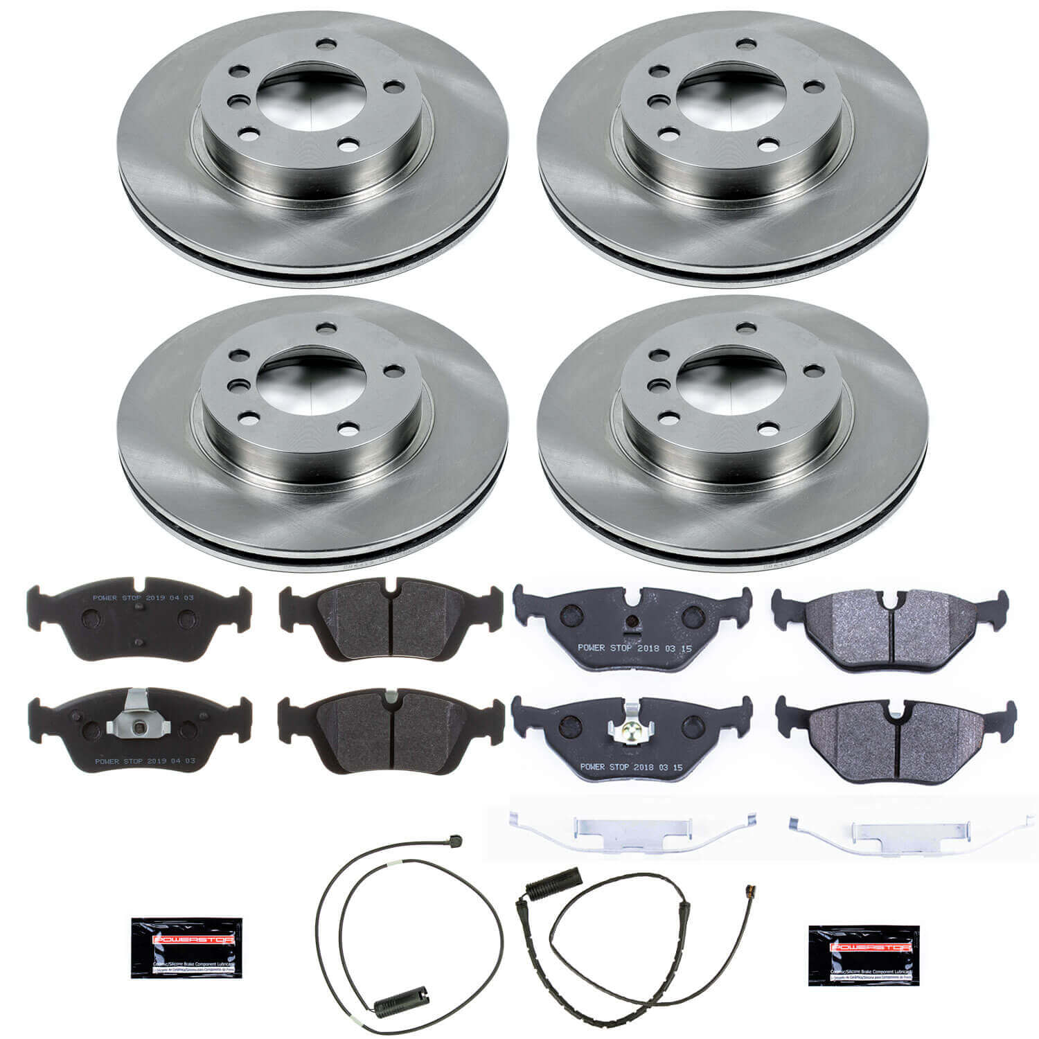Power Stop TDSK500 Track Day Spec Front And Rear Pad And Rotor Kit for 1997-2002 BMW Z3 product image