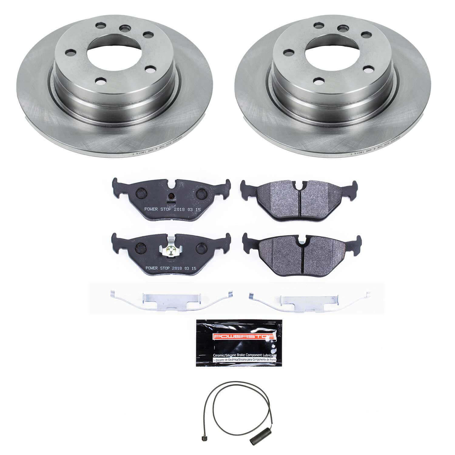 Power Stop TDSK502 Track Day Spec Rear Brake Kit for 1992-1999 BMW 318I product image
