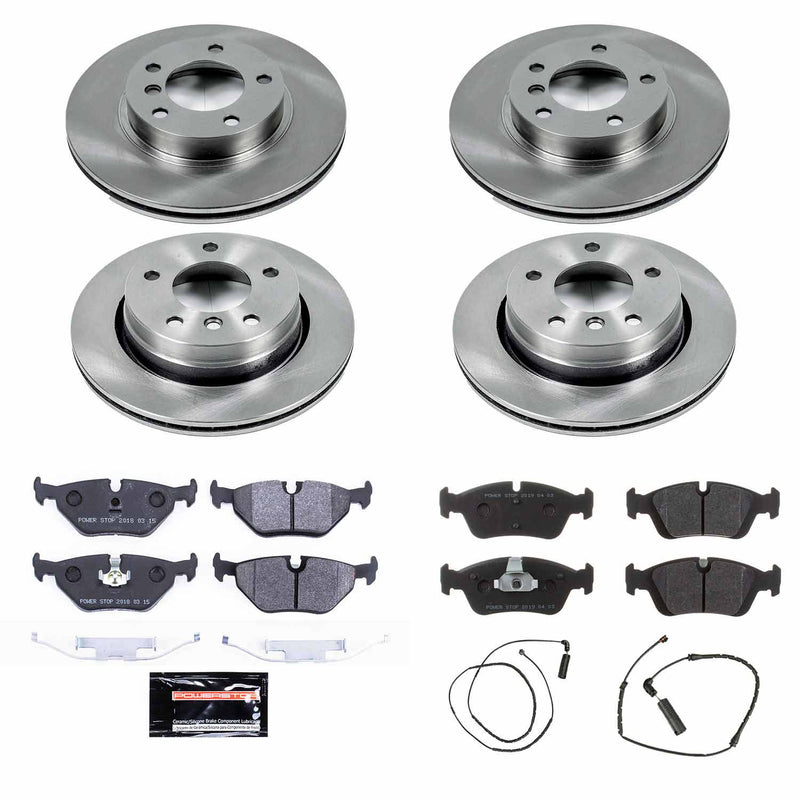 Power Stop TDSK507 Track Day Spec Front And Rear Pad And Rotor Kit for 2000 BMW 323Ci Coupe (2 Door) product image