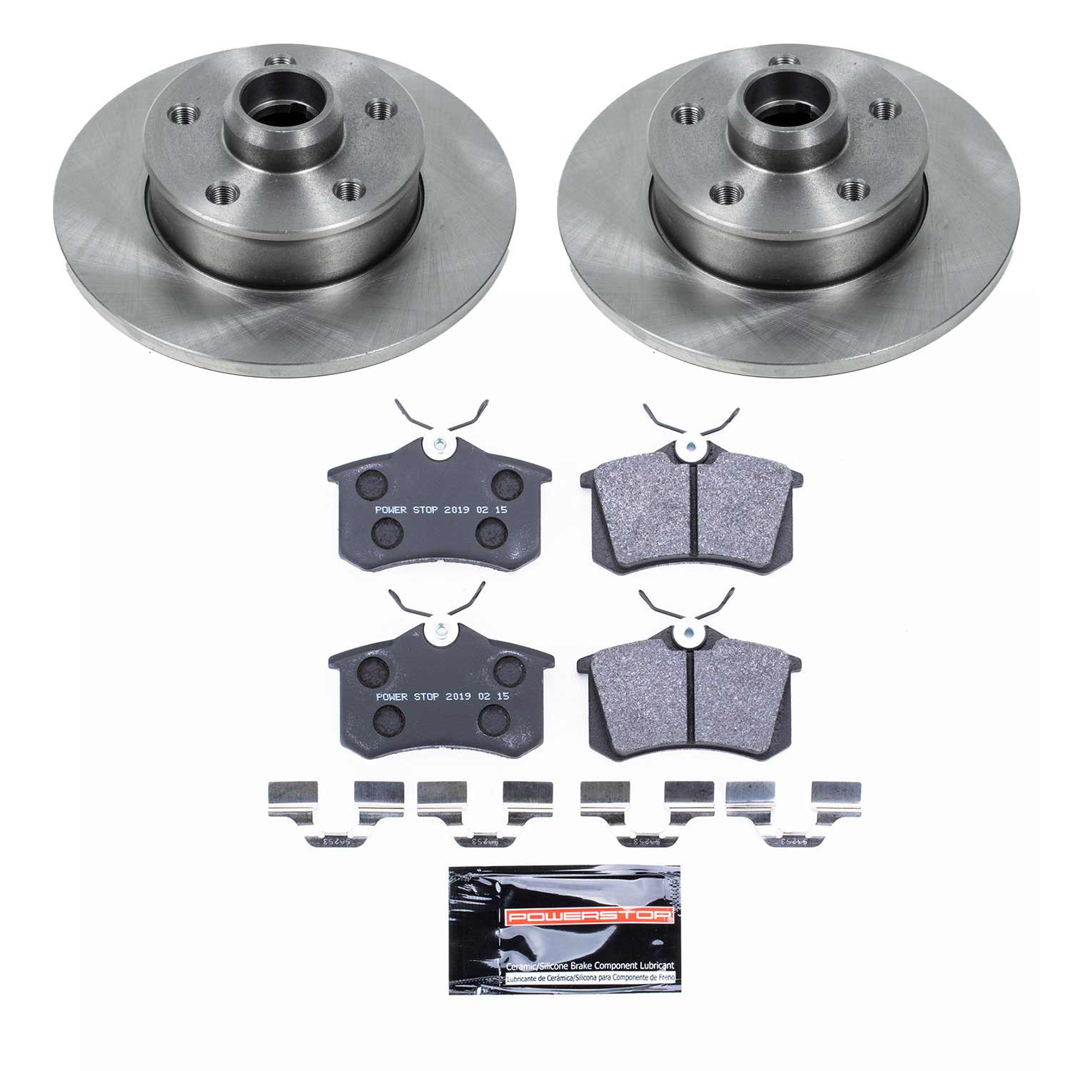 Power Stop TDSK512 Track Day Spec Rear Brake Kit for 1994 Volkswagen Golf GTI product image