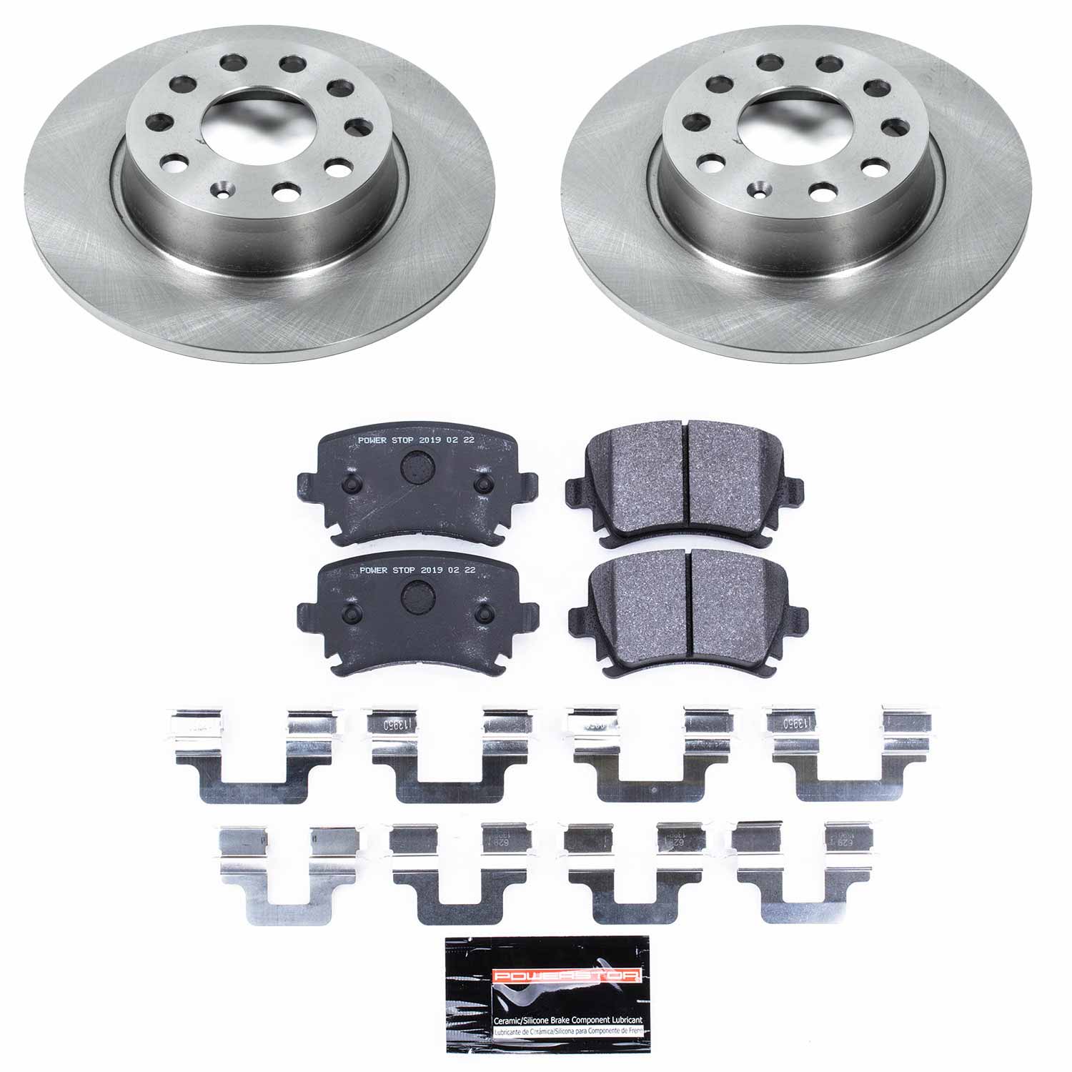 Power Stop TDSK5666 Track Day Spec Rear Brake Kit for 2010 Volkswagen Golf Base product image