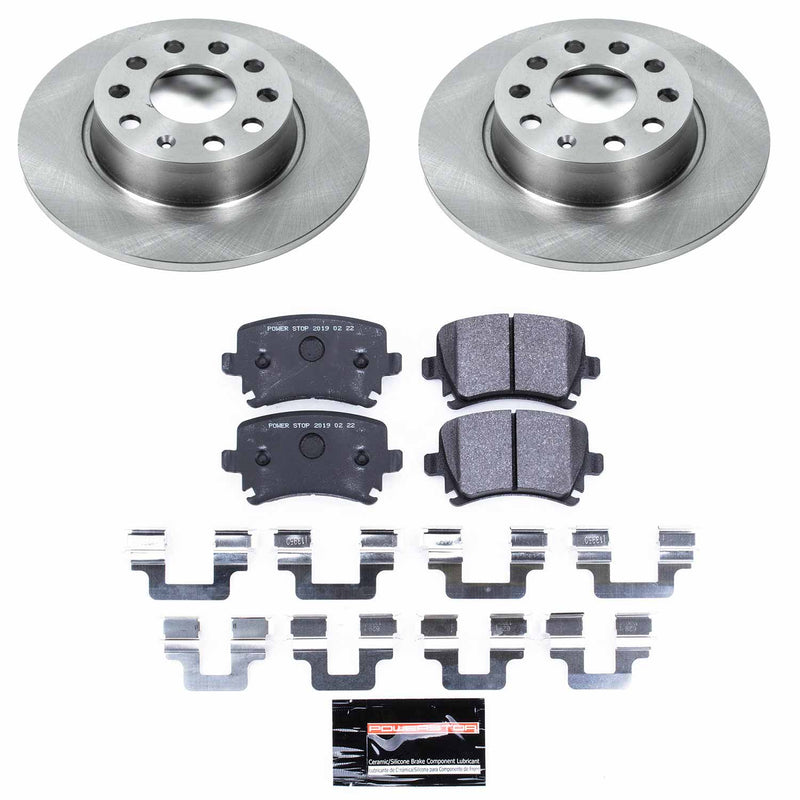 Power Stop TDSK5666 Track Day Spec Rear Brake Kit for 2010 Volkswagen Golf Base product image