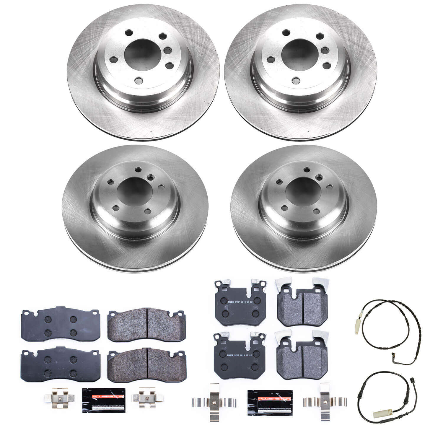 Power Stop TDSK5686 Track Day Spec Front And Rear Pad And Rotor Kit for 2008-2010 BMW 135I product image