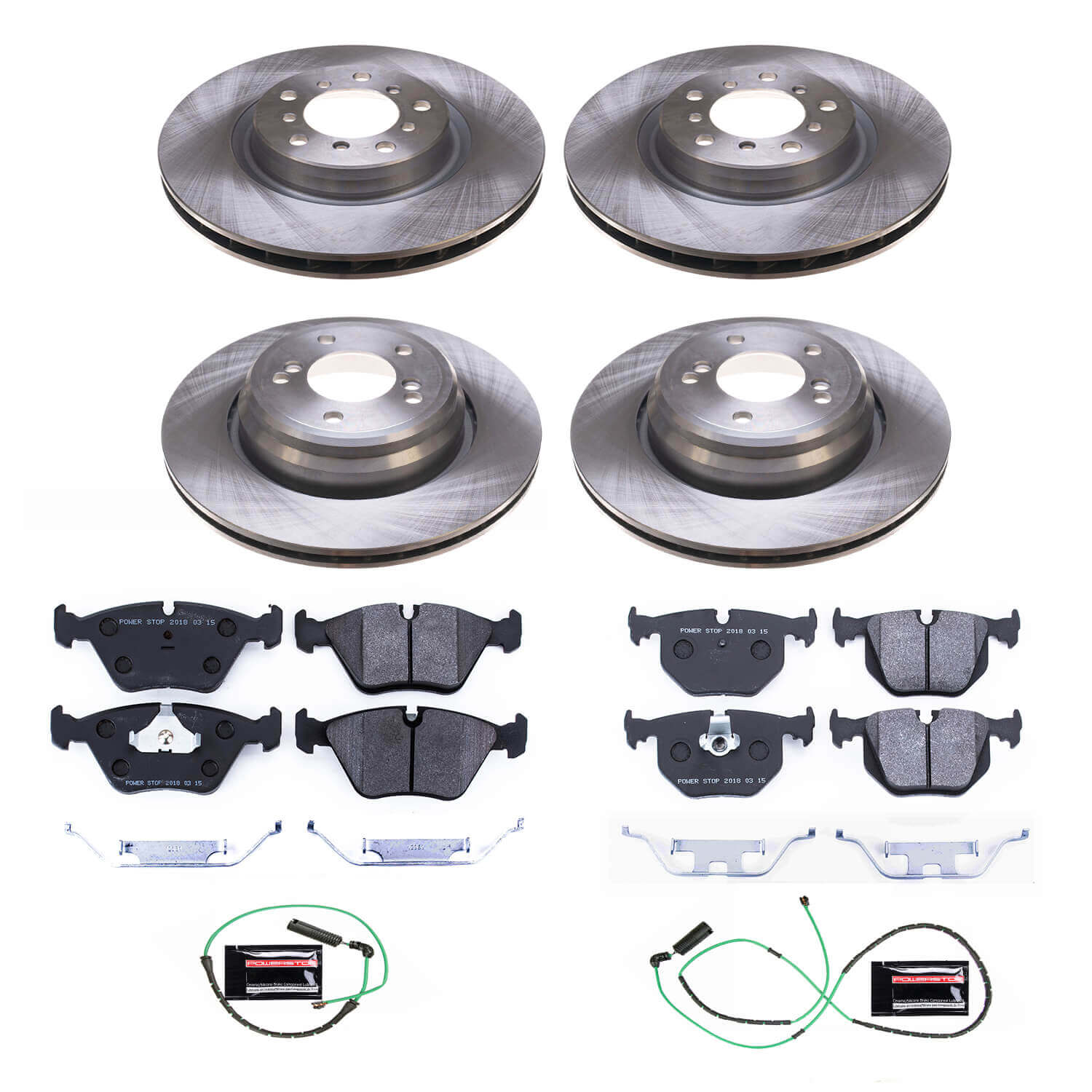 Power Stop TDSK5730 Track Day Spec Front And Rear Pad And Rotor Kit for 2001-2006 BMW M3 product image