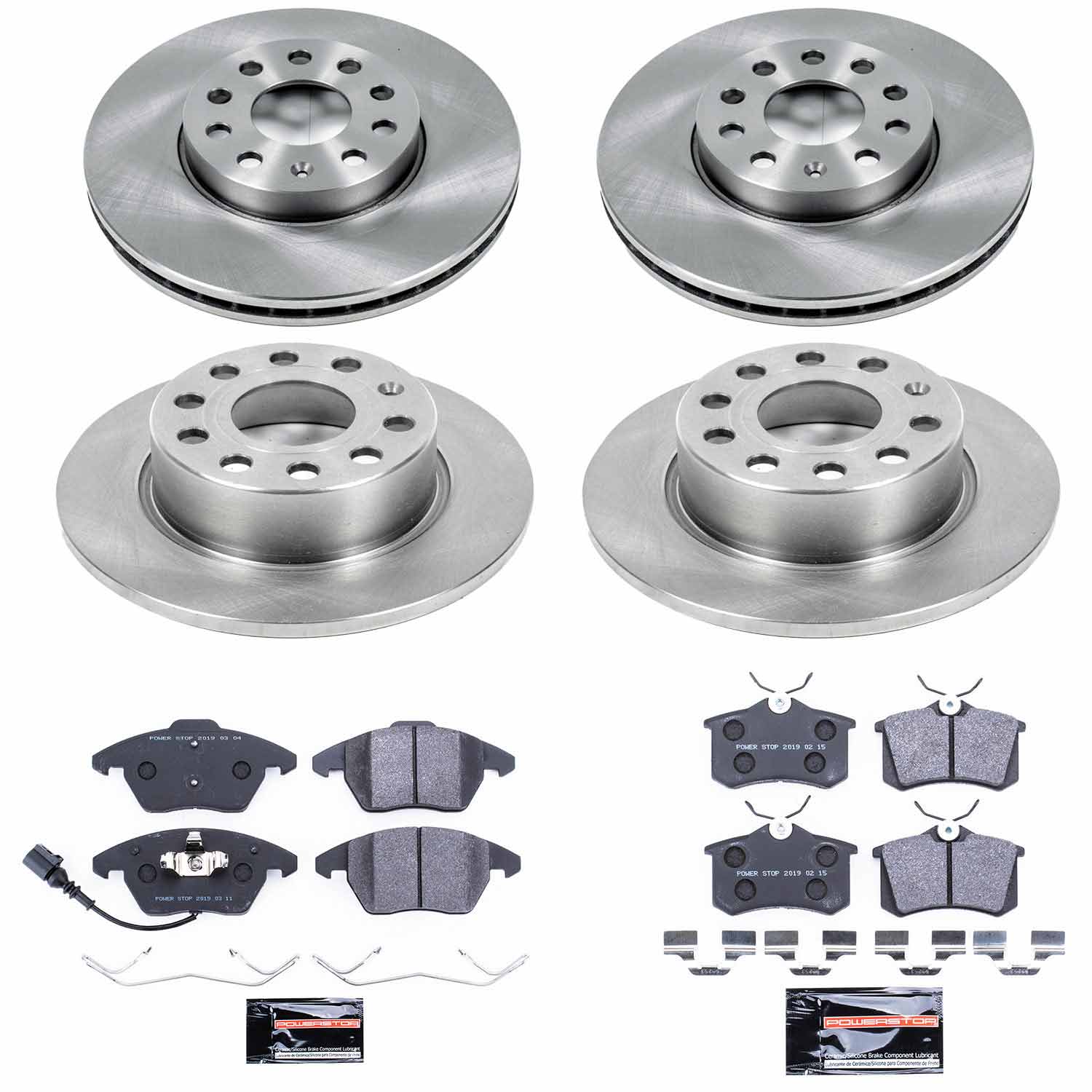 Power Stop TDSK5749 Track Day Spec Front And Rear Brake Kit for 2010-2013 Audi A3 TDI product image