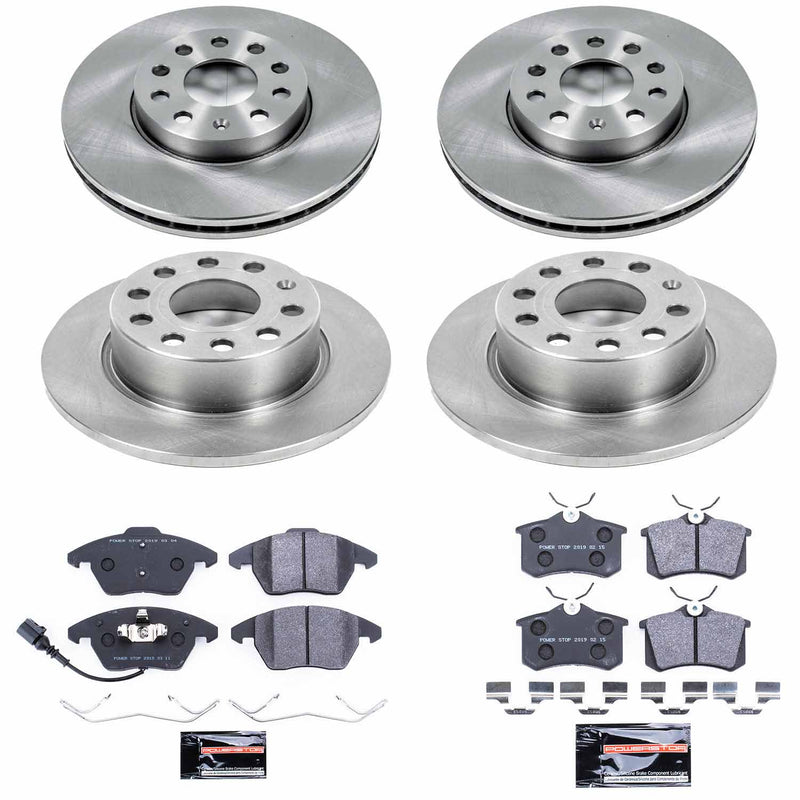 Power Stop TDSK5749 Track Day Spec Front And Rear Brake Kit for 2010-2013 Audi A3 TDI product image