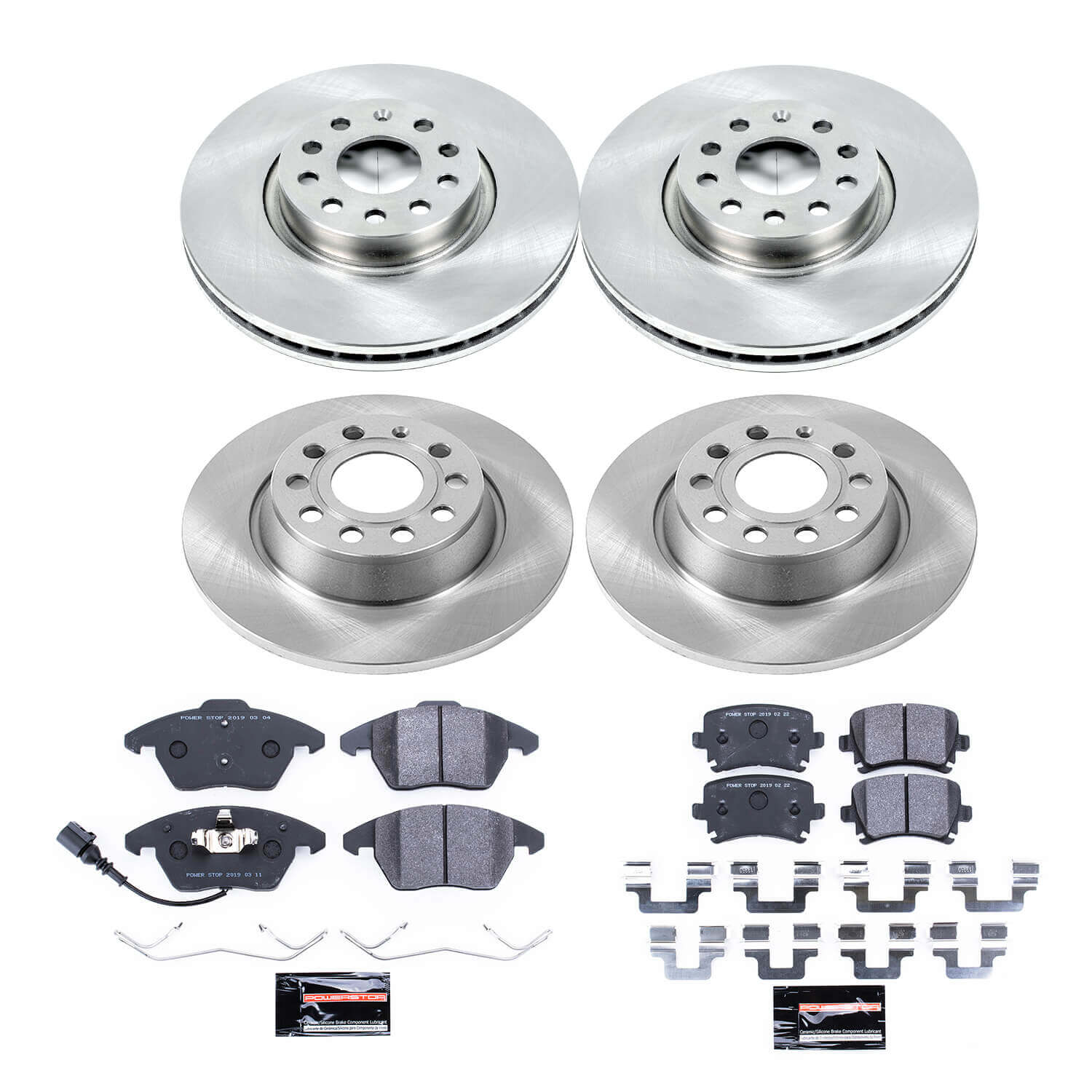 Power Stop TDSK5798 Track Day Spec Front And Rear Brake Kit for 2007-2009 Volkswagen Eos product image
