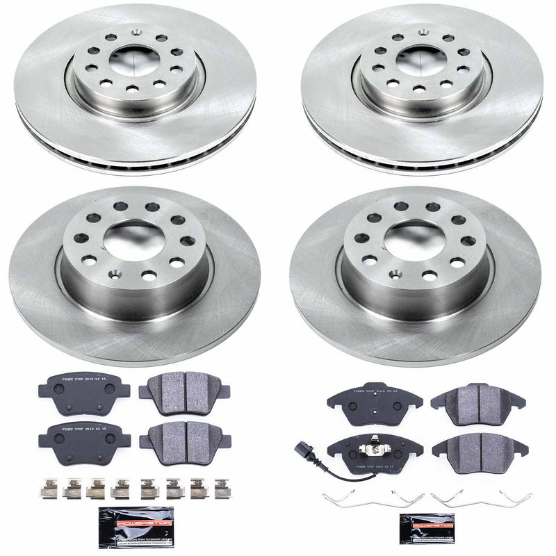 Power Stop TDSK5801 Track Day Spec Front And Rear Brake Kit for 2010-2013 Audi A3 Base product image