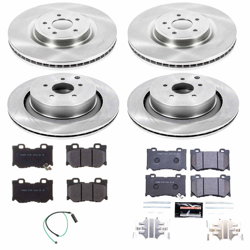 Power Stop TDSK5823 Track Day Spec Front And Rear Brake Kit for 2009-2013 Infiniti FX50 product image
