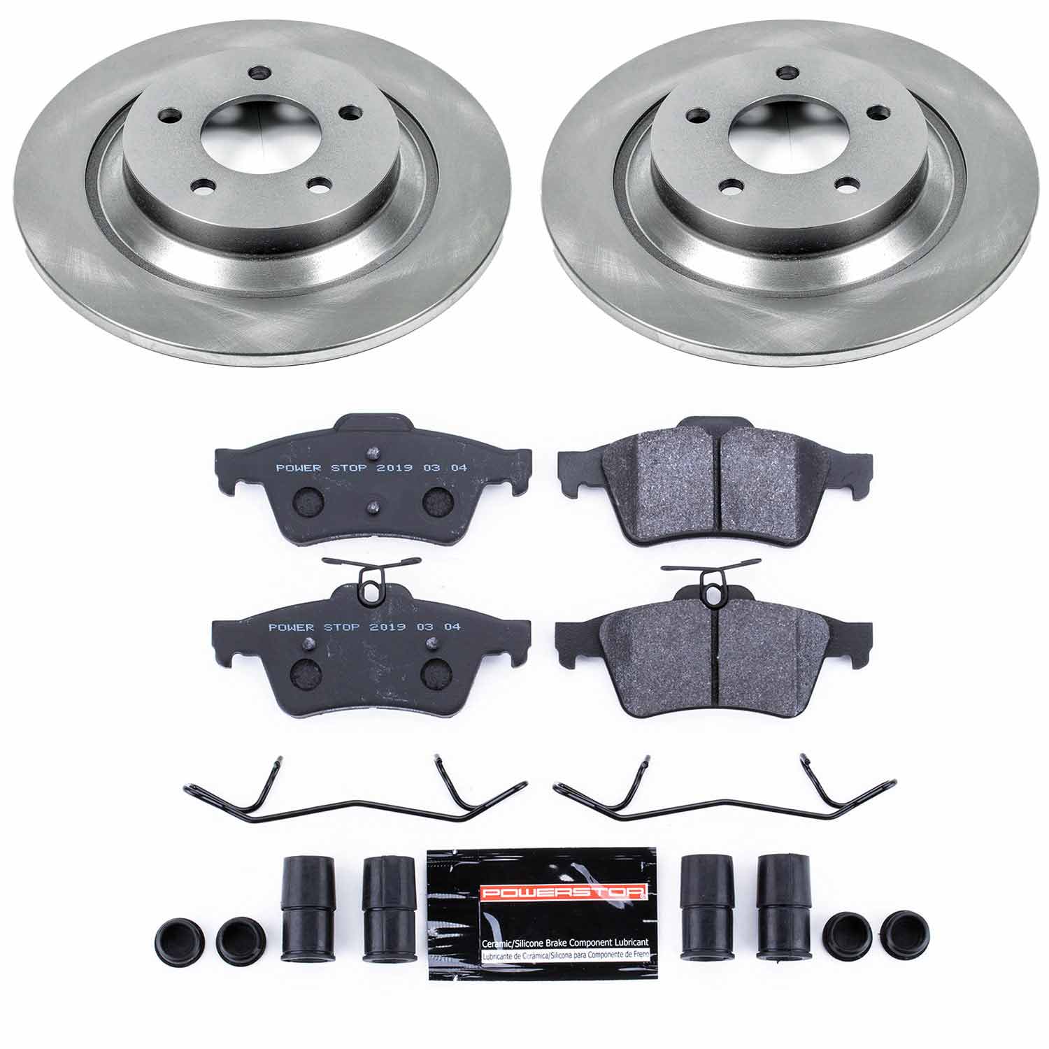 Power Stop TDSK5842 Track Day Spec Rear Brake Kit for 2008-2010 Mazda 5 product image
