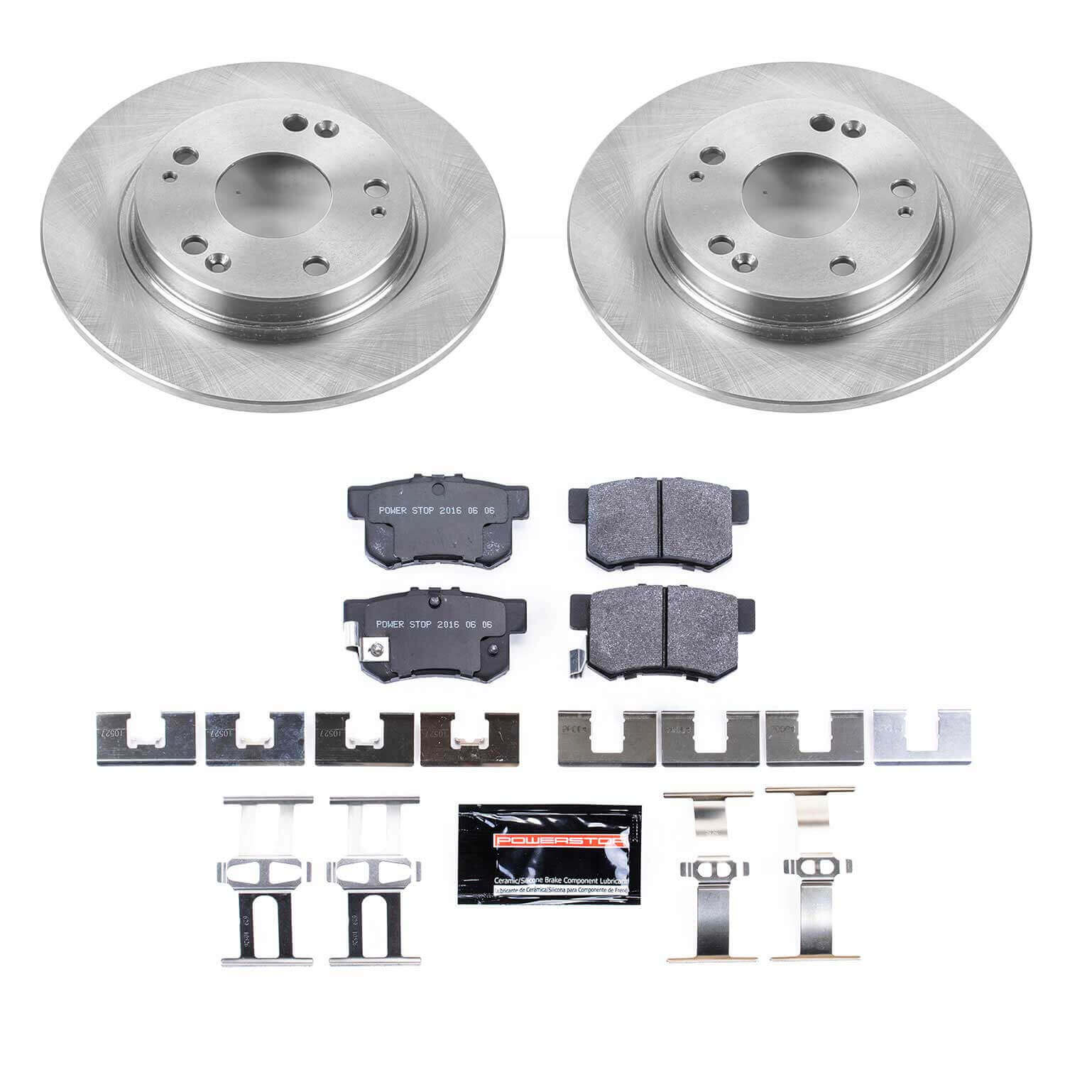Power Stop TDSK5860 Track Day Spec Rear Brake Kit for 2011-2015 Honda Cr-Z product image