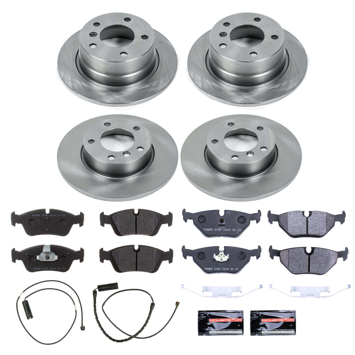 Power Stop TDSK591 Track Day Spec Front And Rear Pad And Rotor Kit for 1995-1999 BMW 318Ti product image