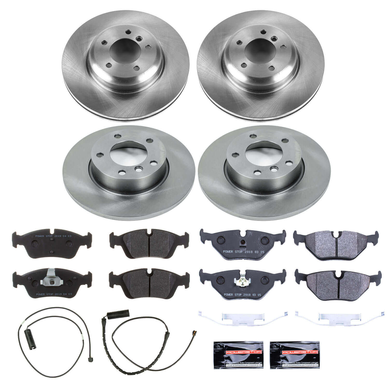 Power Stop TDSK592 Track Day Spec Front And Rear Pad And Rotor Kit for 1996-1998 BMW Z3 product image