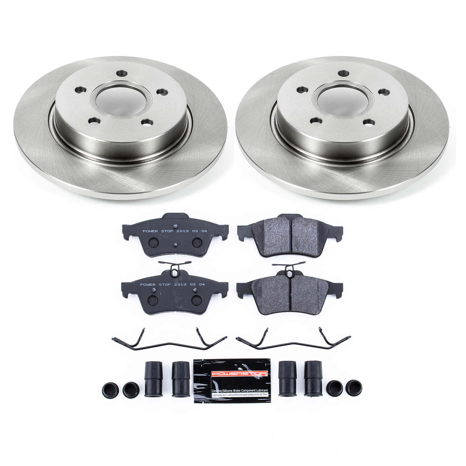 Power Stop TDSK5975 Track Day Spec Rear Brake Kit for 2012-2015 Ford Focus Rear Disc product image