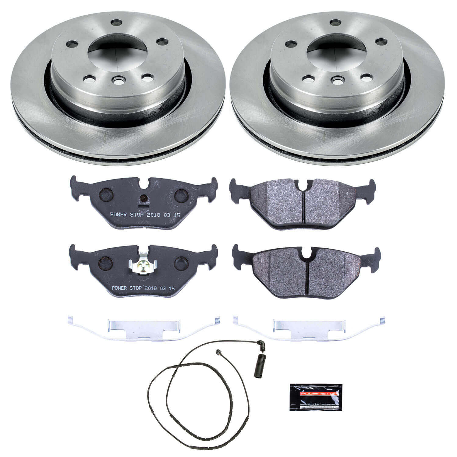 Power Stop TDSK613 Track Day Spec Rear Brake Kit for 1999-2000 BMW 323CI product image