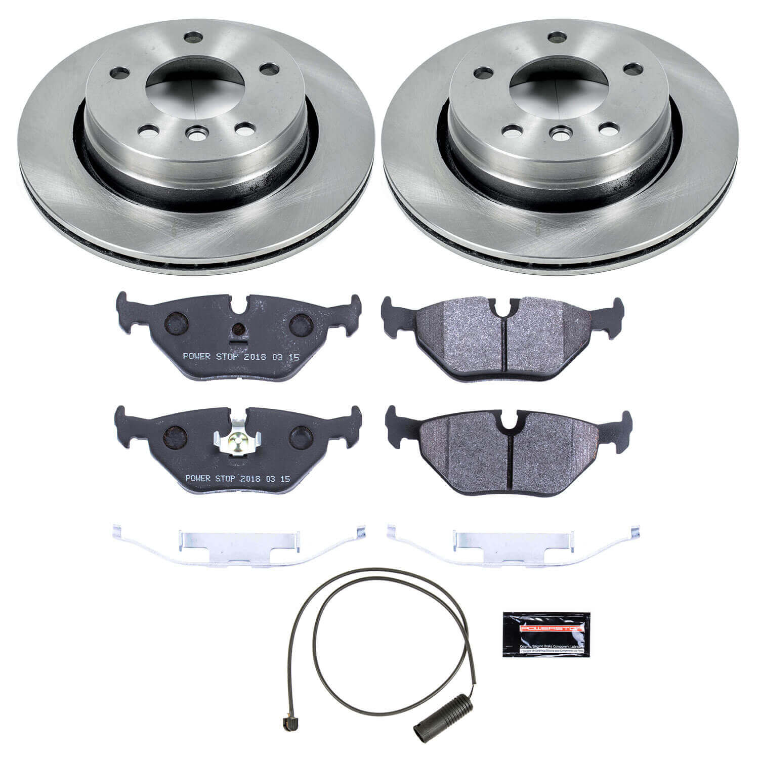 Power Stop TDSK615 Track Day Spec Rear Brake Kit for 1996-1999 BMW 323I product image