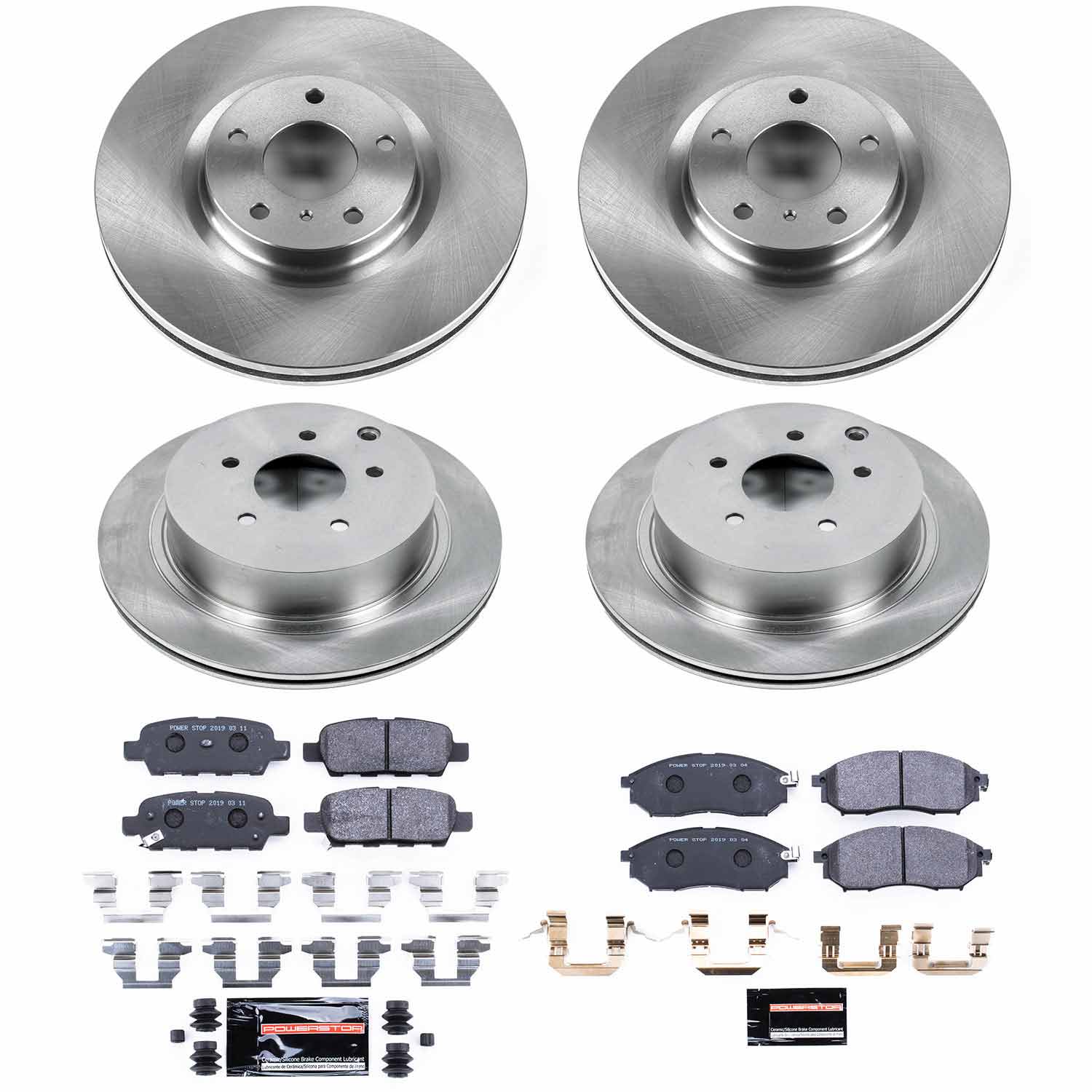 Power Stop TDSK6237 Track Day Spec Front And Rear Brake Kit for 2012-2013 Infiniti M35H product image