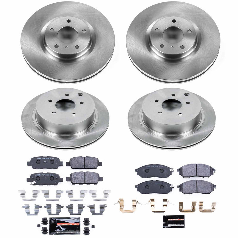 Power Stop TDSK6237 Track Day Spec Front And Rear Brake Kit for 2012-2013 Infiniti M35H product image