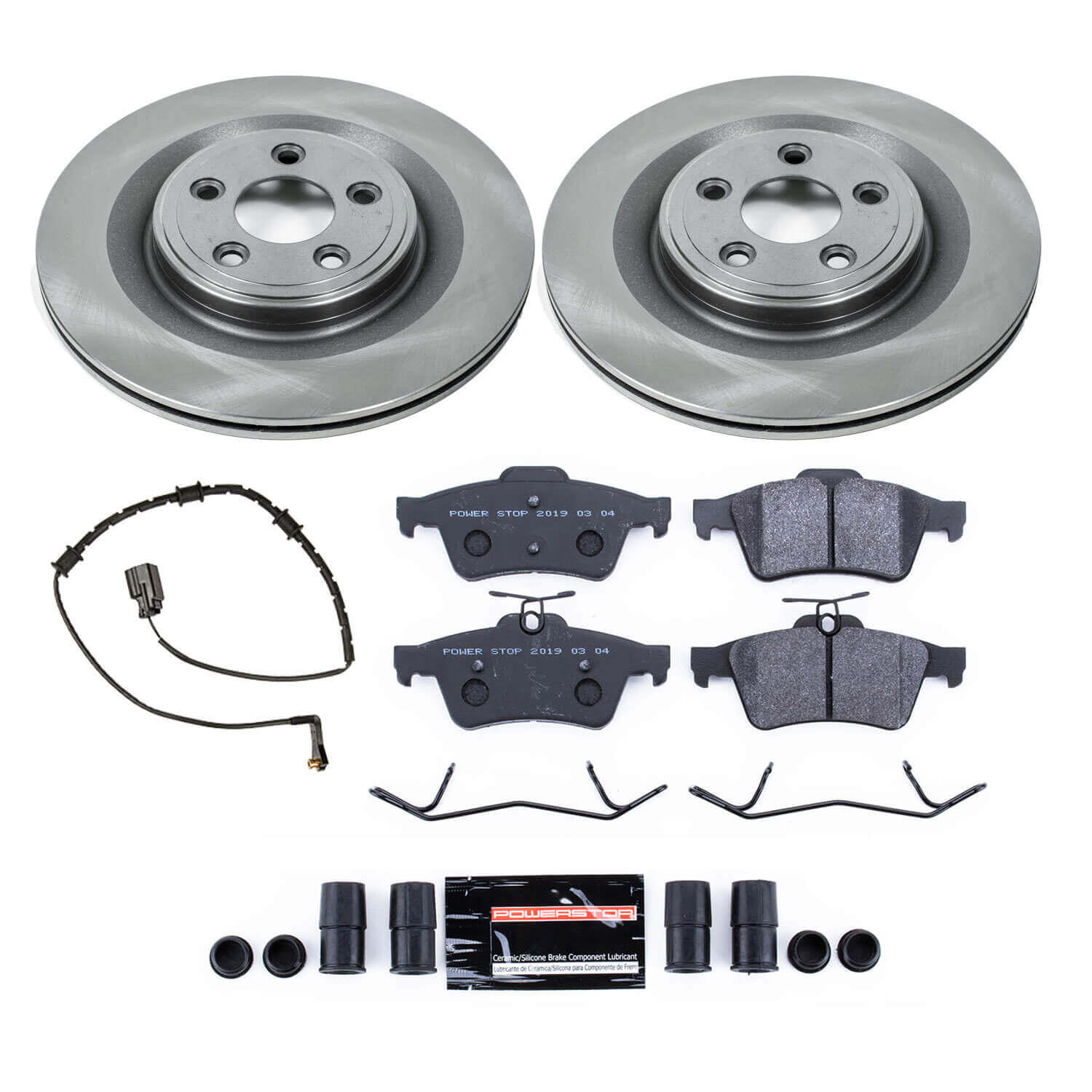 Power Stop TDSK6279 Track Day Spec Rear Brake Kit for 2010-2015 Jaguar Xf product image