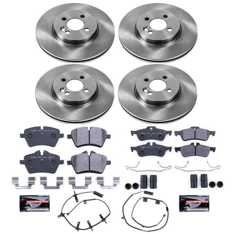 Power Stop TDSK6299 Track Day Spec Front And Rear Brake Kit for 2007-2008 MINI Cooper Convertible product image