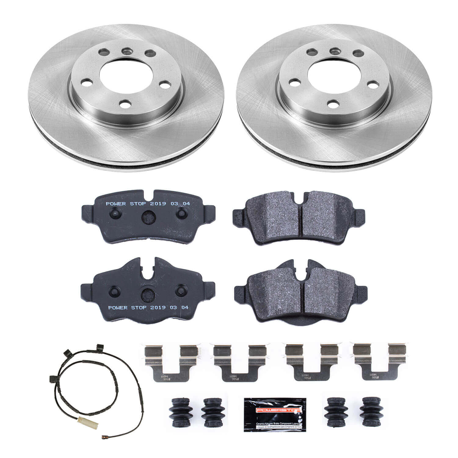 Power Stop TDSK6331 Track Day Spec Rear Brake Kit for 2011 MINI Cooper Base, Clubman, S, S Clubman product image