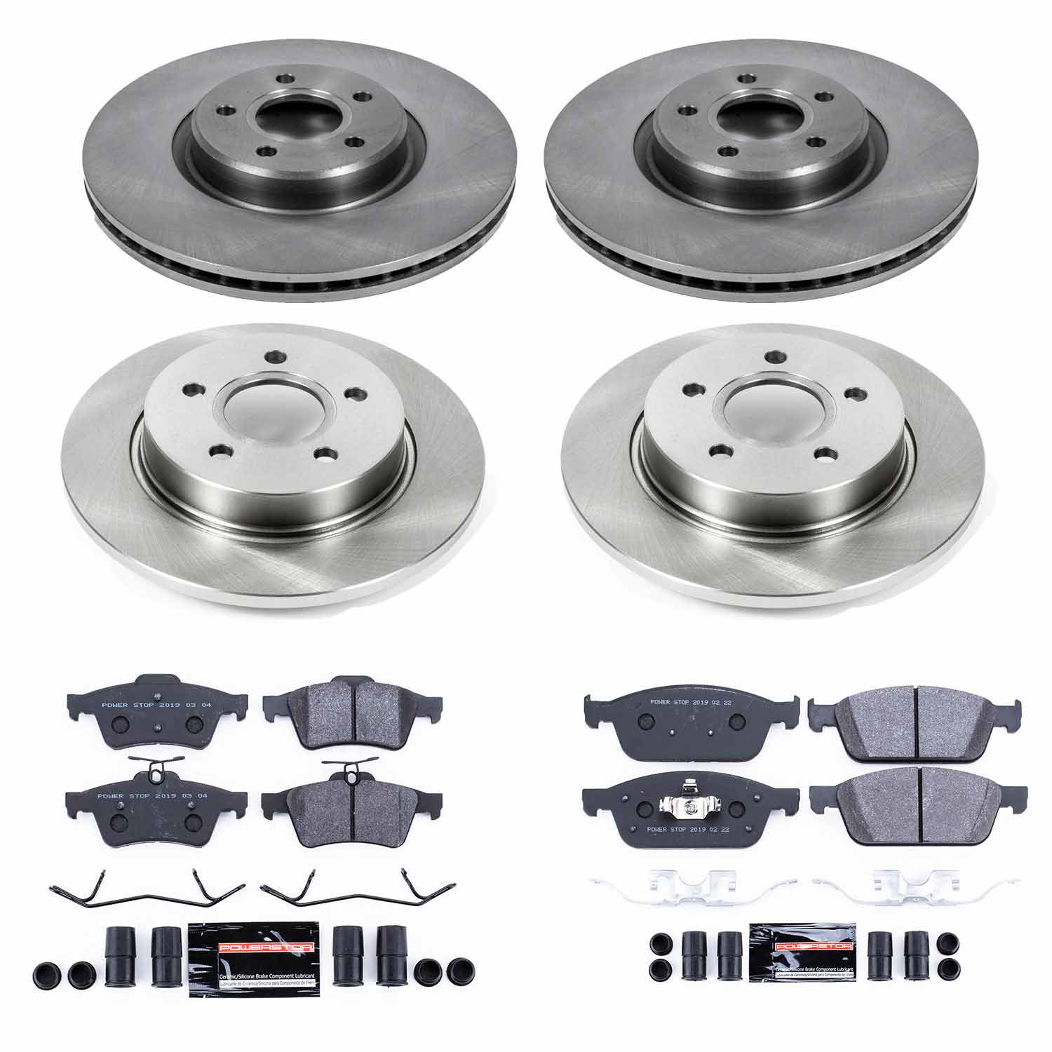 Power Stop TDSK6350 Track Day Spec Front And Rear Brake Kit for 2013-2014 Ford Focus ST product image