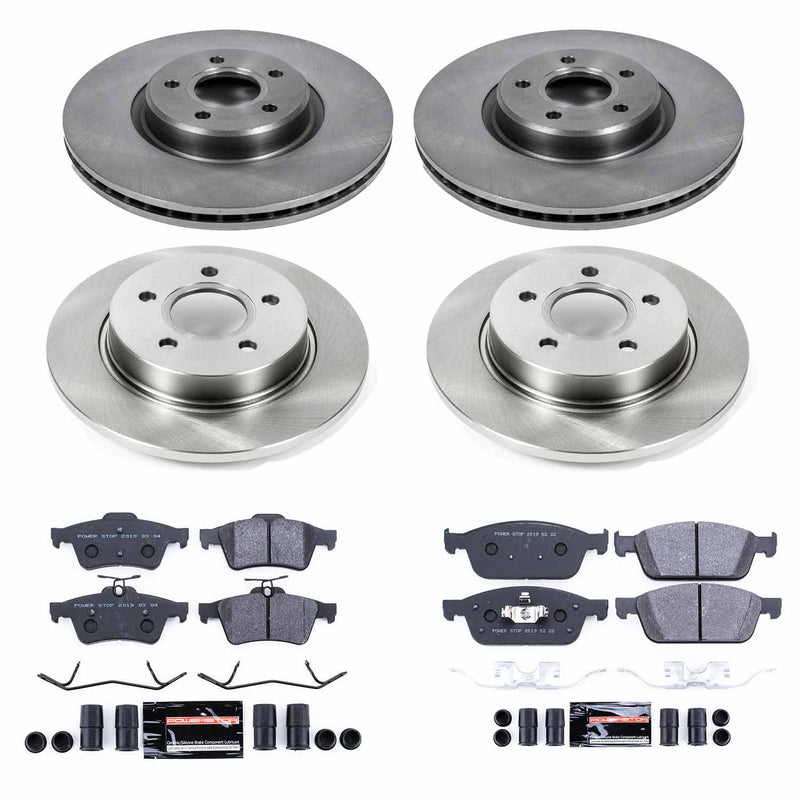 Power Stop TDSK6350 Track Day Spec Front And Rear Brake Kit for 2013-2014 Ford Focus ST product image