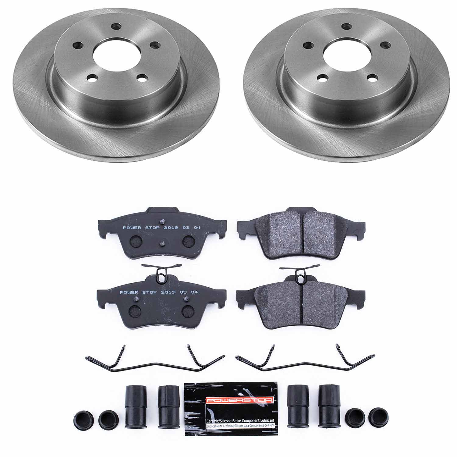 Power Stop TDSK6398 Track Day Spec Rear Brake Kit for 2013-2018 Ford C-Max product image