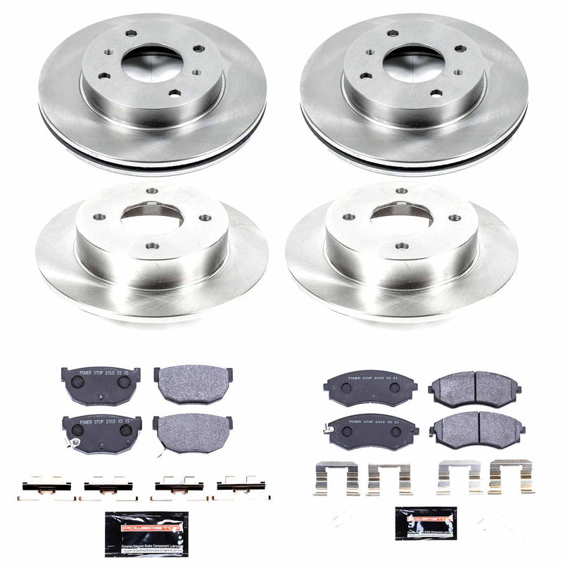 Power Stop TDSK657 Track Day Spec Front And Rear Brake Kit for 1996-1998 Nissan 240SX product image