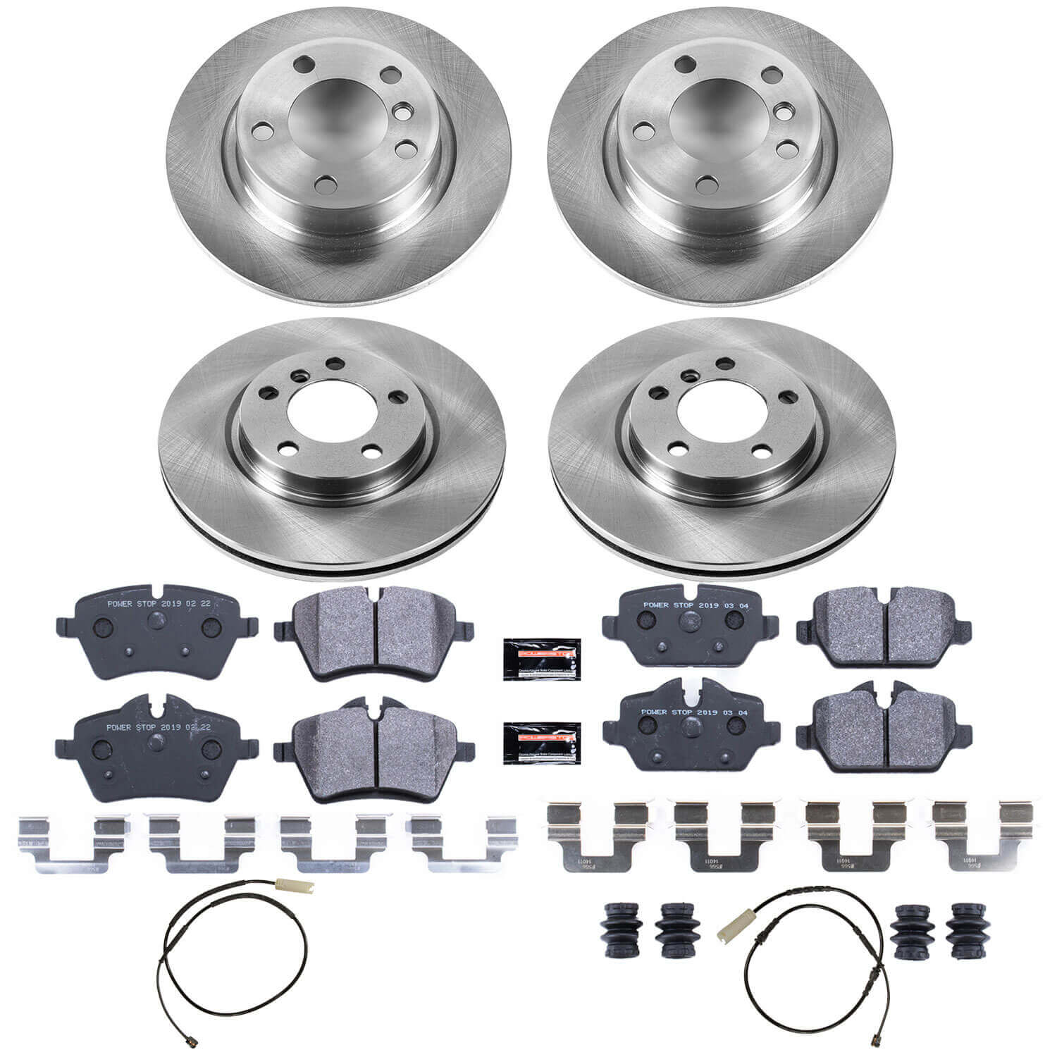 Power Stop TDSK6666 Track Day Spec Front And Rear Pad And Rotor Kit for 2011-2016 MINI Cooper Countryman S, S ALL4 product image