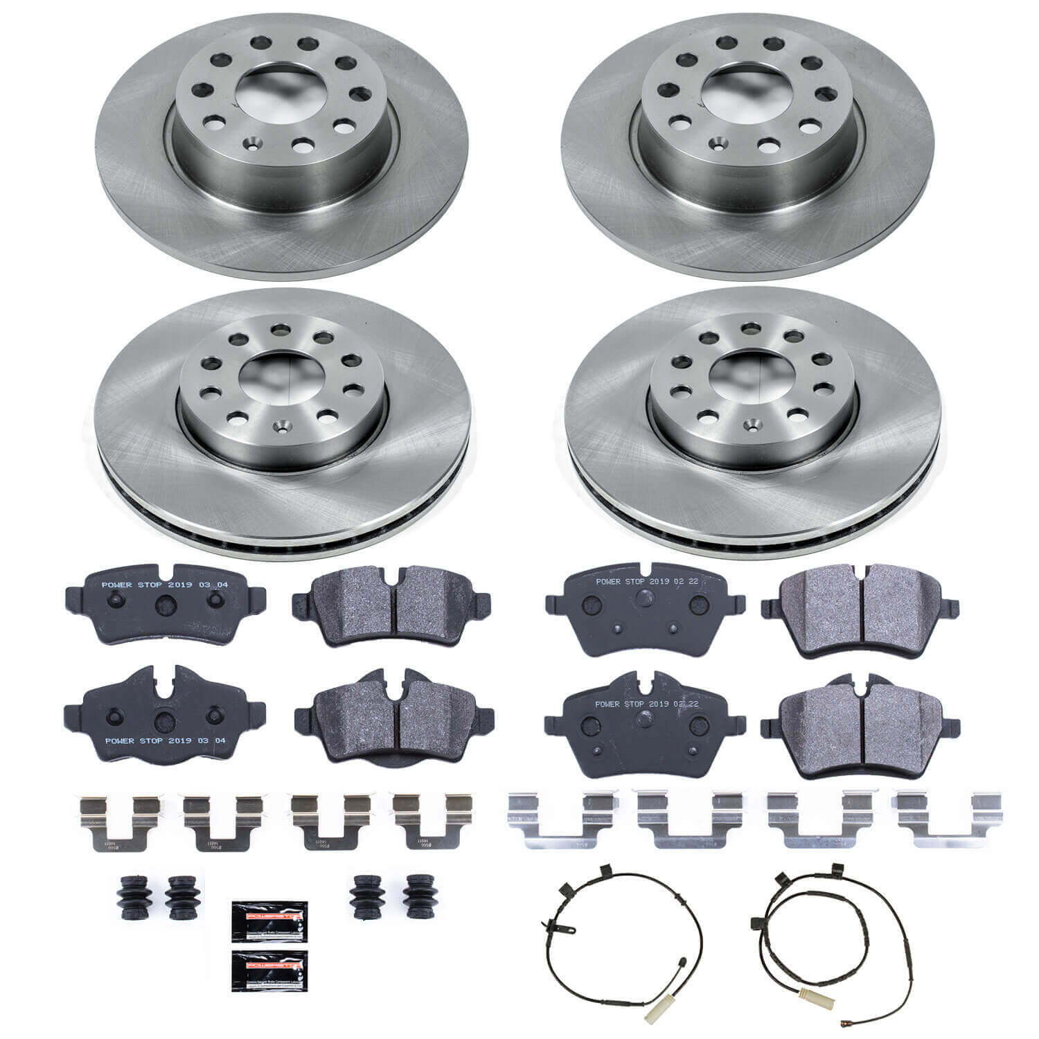 Power Stop TDSK6742 Track Day Spec Front And Rear Brake Kit for 2012-2014 MINI Cooper Coupe S, Roadster S, S, S Clubman product image