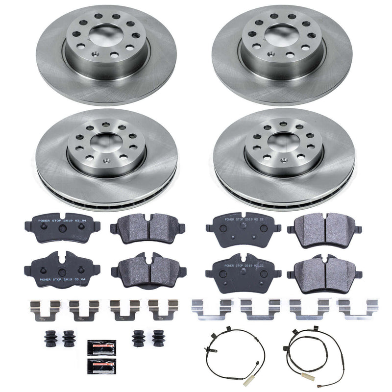 Power Stop TDSK6742 Track Day Spec Front And Rear Brake Kit for 2012-2014 MINI Cooper Coupe S, Roadster S, S, S Clubman product image