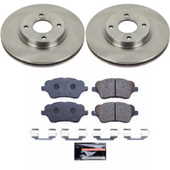 Power Stop TDSK6818 Track Day Spec Front Pad And Rotor Kit for 2014-2019 Ford Fiesta Rear Disc product image
