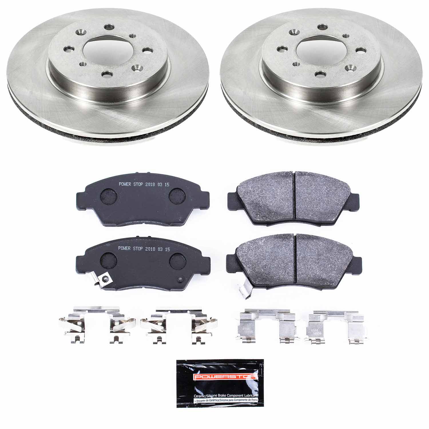 Power Stop TDSK694 Track Day Spec Front Brake Kit for 1993-2008 Honda Civic product image