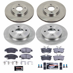 Power Stop TDSK7002 Track Day Spec Front And Rear Pad And Rotor Kit for 2014-2019 Ford Fiesta Rear Disc product image