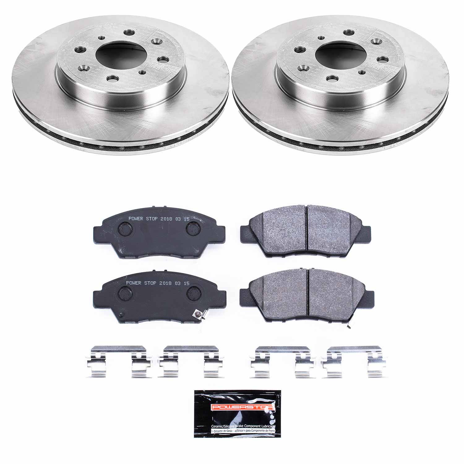 Power Stop TDSK7032 Track Day Spec Front Brake Kit for 2015-2020 Honda Fit product image